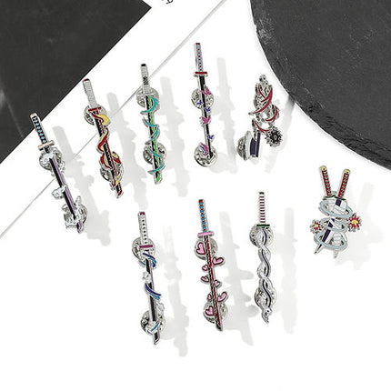 Demon Slayer | Obanai Iguro's Sword | Enamel Pin
