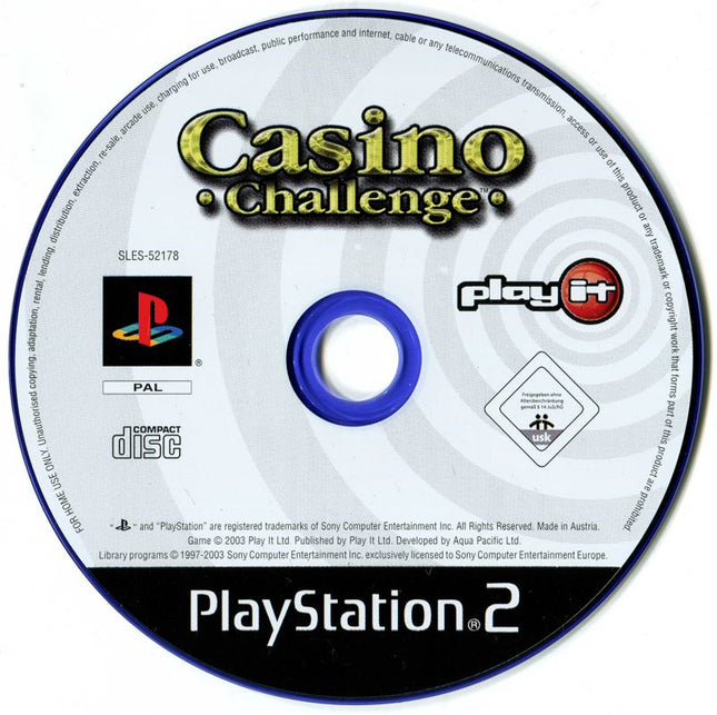 Casino Challenge (Disc Only) | PS2