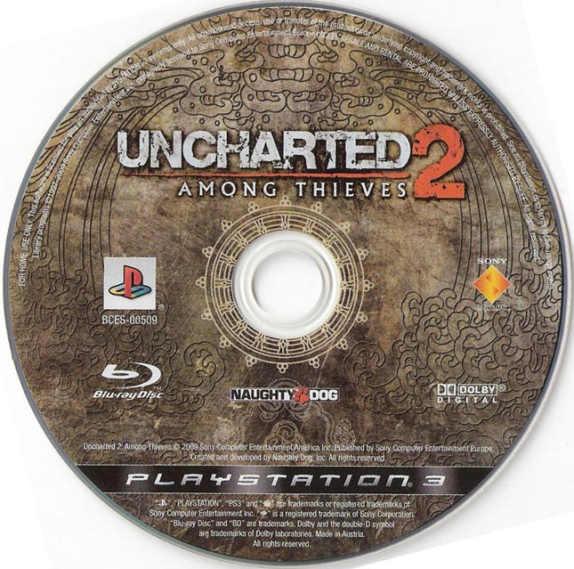 Uncharted 2: Among Thieves (Disc Only)