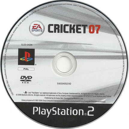 Cricket 07 (Disc Only) | PS2