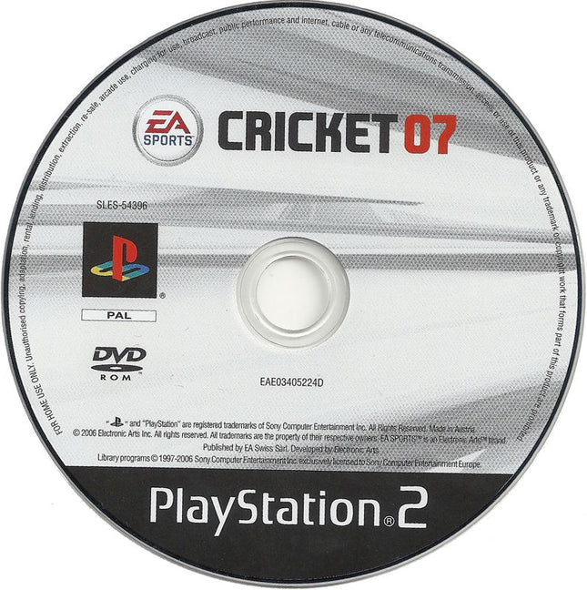Cricket 07 (Disc Only) | PS2