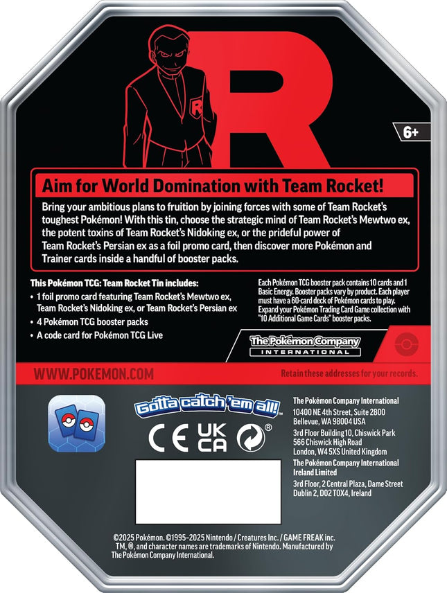 Pokemon | Scarlet & Violet | Destined Rivals | Team Rocket Tin - Nidoking ex