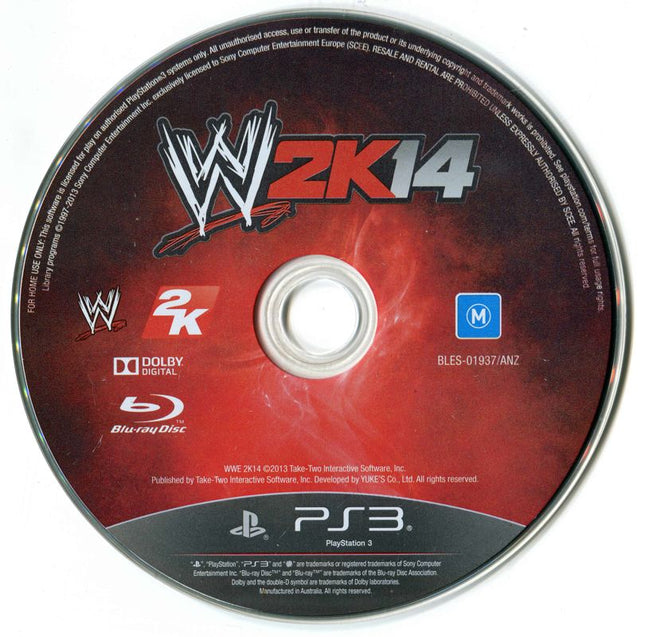 WWE 2K14 (Disc Only) | PS3