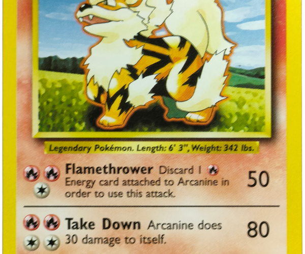 Pokemon | Original Series | Base Set | Arcanine - 23/102 Cyber Skoobz Pokemon | Original Series | Base Set | Arcanine - 23/102 Cyber Skoobz