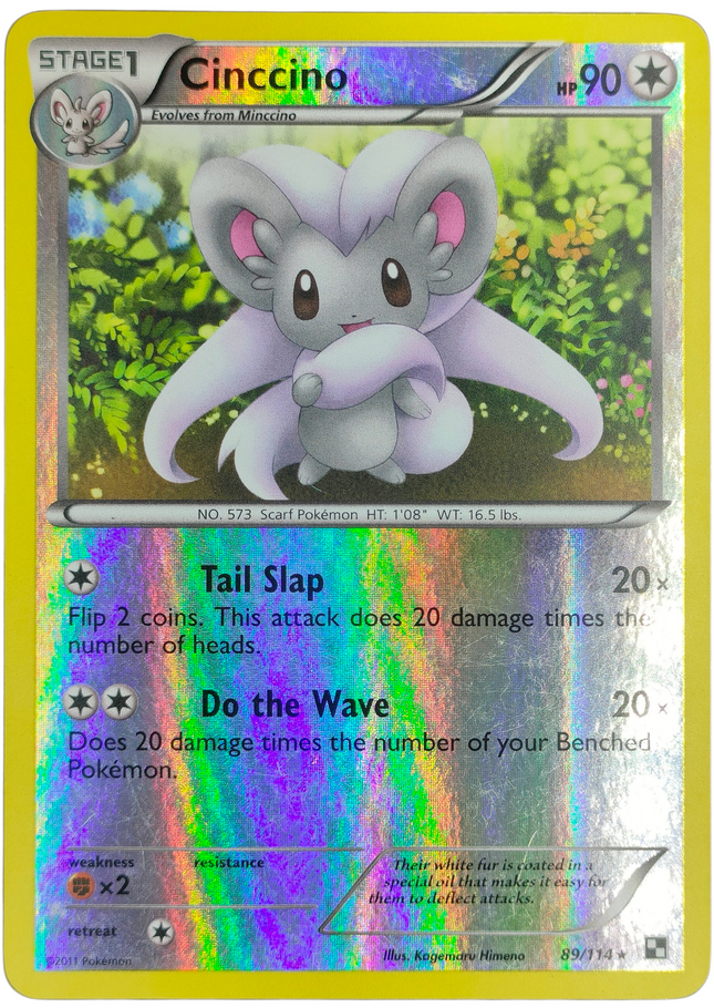 Pokemon | Black & White | Black and White | Cinccino (Reverse Holo) - 89/114