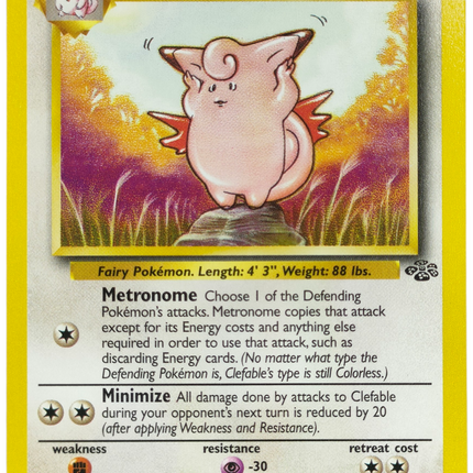 Pokemon | Original Series | Jungle | Clefable - 17/64