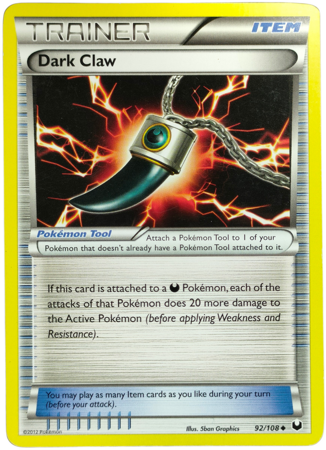 Pokemon | Black & White | Dark Explorers | Dark Claw - 92/109
