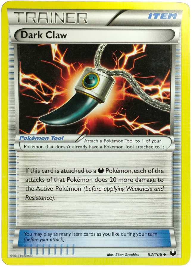 Pokemon | Black & White | Dark Explorers | Dark Claw - 92/109