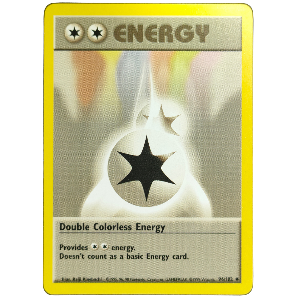 Glc Pokemon Colorless Pokemon | Original Series | Base Set | Double Colorless Energy - 96/10 ...