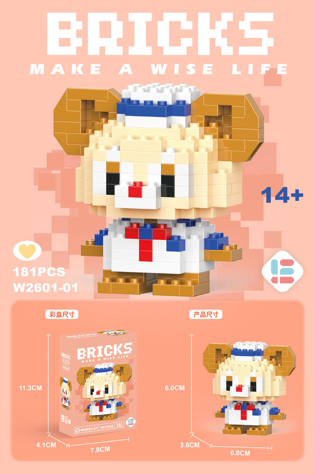 Micro Bricks | Disney Duffy & Friends | Duffy Bear (181pcs)