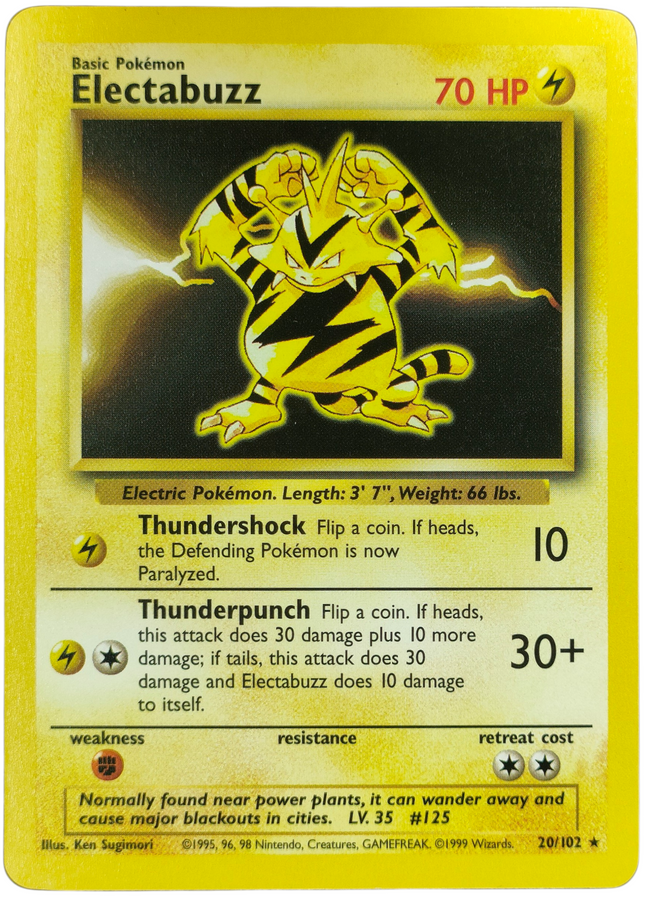 Pokemon | Original Series | Base Set | Electabuzz - 20/102