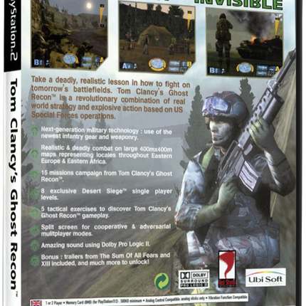 Tom Clancy's Ghost Recon (Printed Cover) | PS2