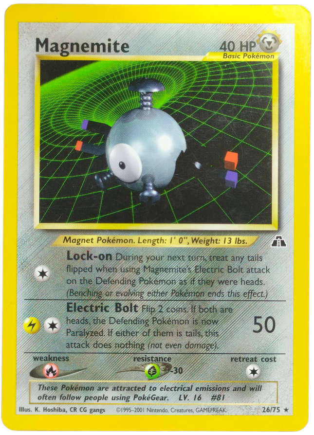 Pokemon | Neo Series | Neo Discovery | Magnemite - 26/75