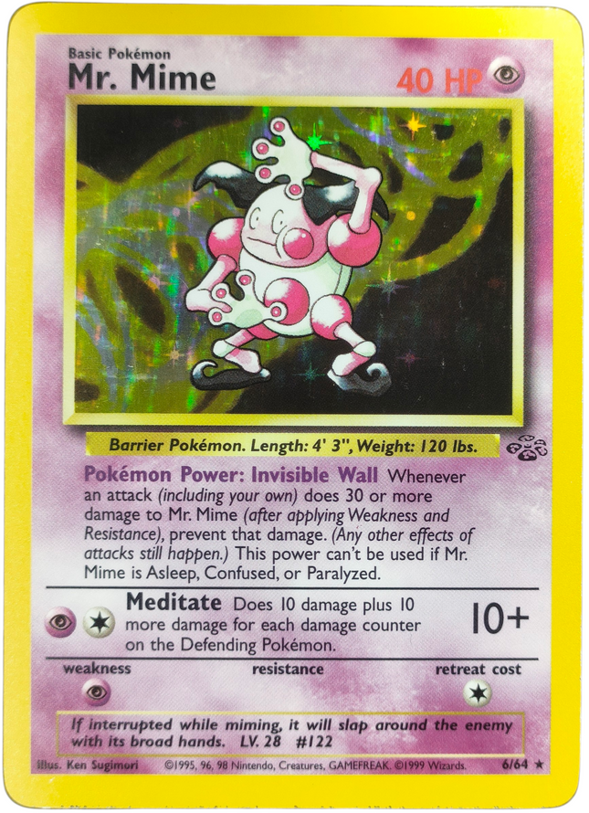Pokemon | Original Series | Jungle | Mr. Mime (Holo) - 6/64