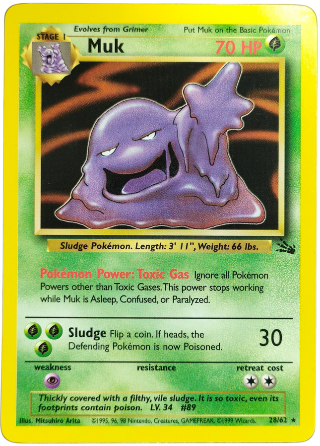 Pokemon | Original Series | Fossil | Muk - 28/62