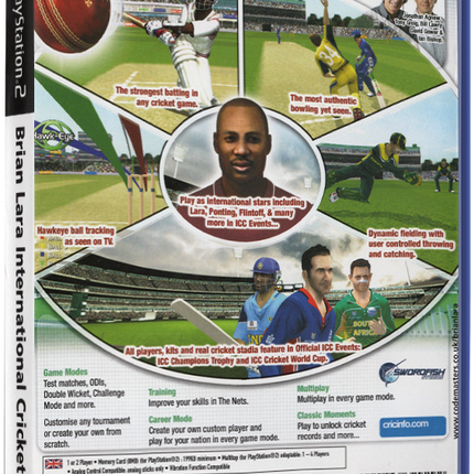 Brian Lara International Cricket 2005 (Printed Cover) | PS2