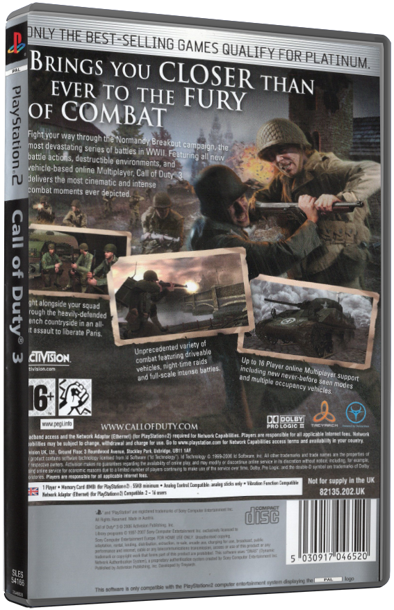 Call of Duty 3 (Platinum) | PS2