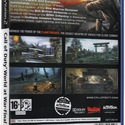Call of Duty: World at War – Final Fronts | PS2
