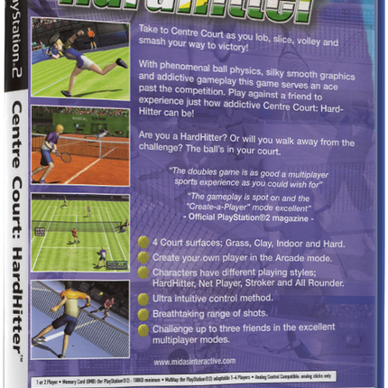 Centre Court: Hard Hitter | PS2