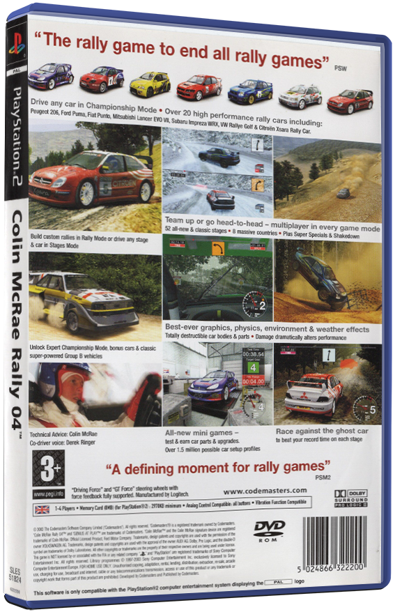 Colin McRae Rally 04 (Printed Cover) | PS2