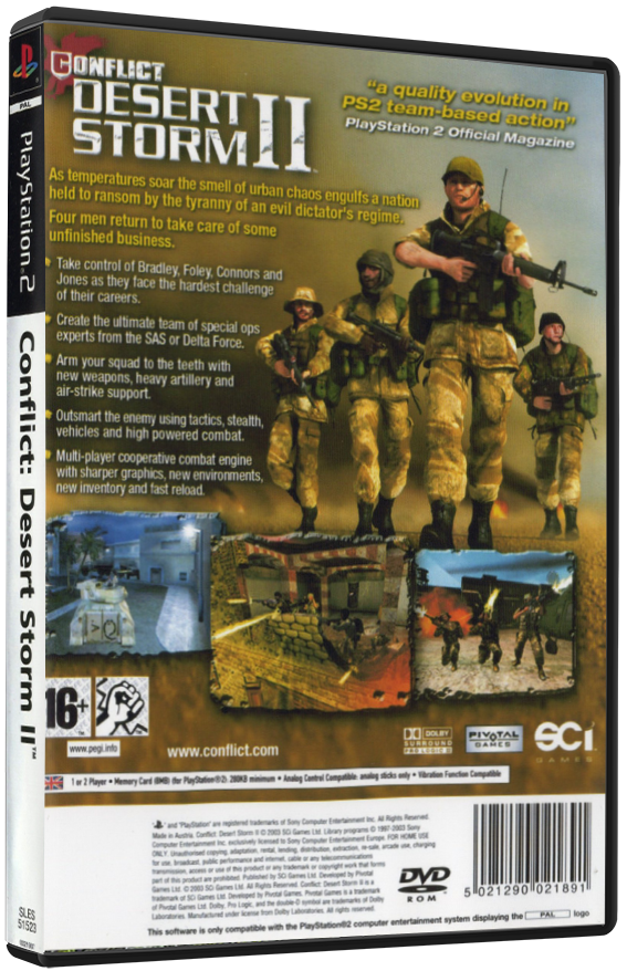 Conflict: Desert Storm II – Back to Baghdad (Printed Cover) | PS2