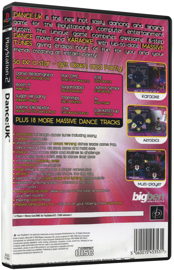 Dance:UK (Printed Cover) | PS2