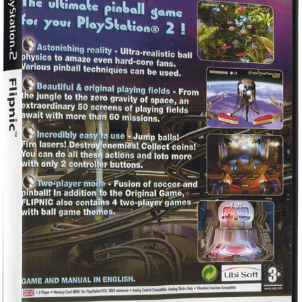 Flipnic: Ultimate Pinball (Printed Cover) | PS2