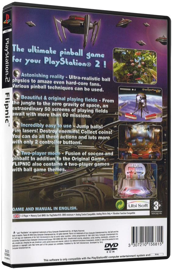 Flipnic: Ultimate Pinball (Printed Cover) | PS2