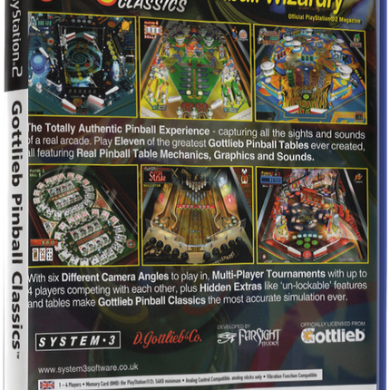 Gottlieb Pinball Classics (Printed Cover) | PS2