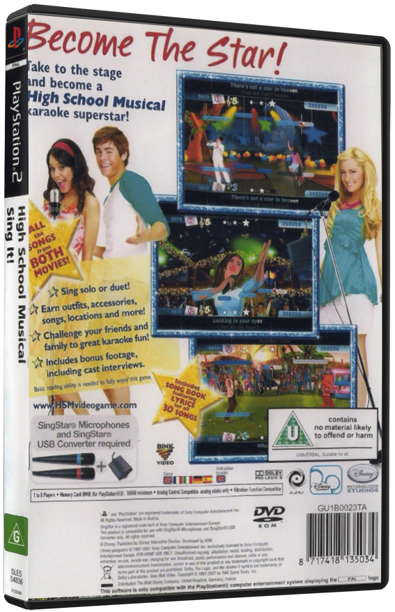 High School Musical: Sing It! (Printed Cover) | PS2