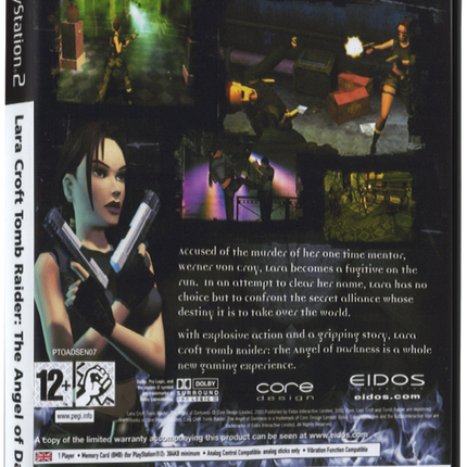 Lara Croft: Tomb Raider – The Angel of Darkness (Printed Cover) | PS2