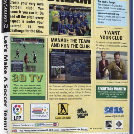 Let’s Make a Soccer Team! | PS2