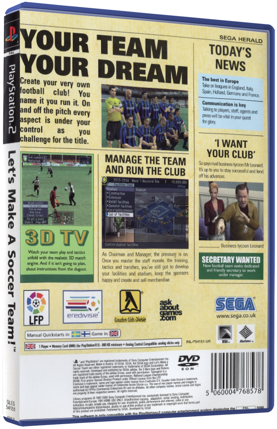 Let’s Make a Soccer Team! | PS2