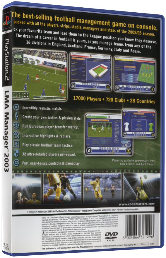 LMA Manager 2003 | PS2