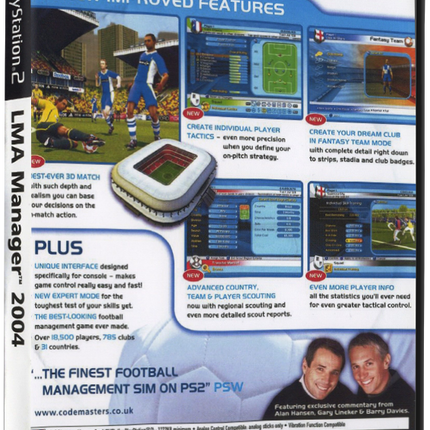 LMA Manager 2004 (Printed Cover) | PS2