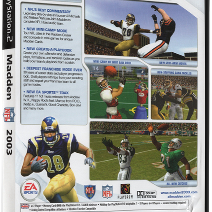 Madden NFL 2003 (Printed Cover) | PS2