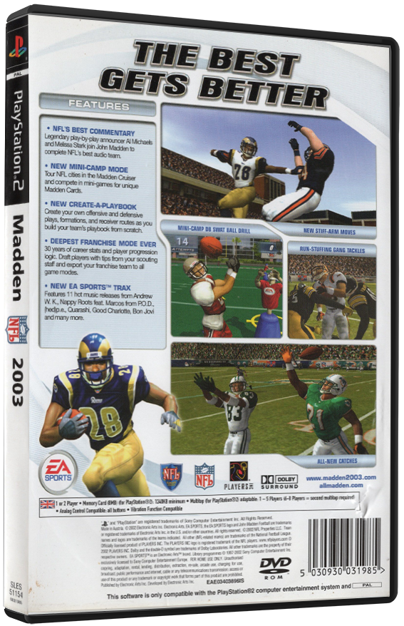 Madden NFL 2003 (Printed Cover) | PS2