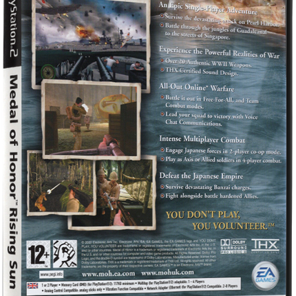 Medal Of Honor Rising Sun (Printed Cover) | PS2