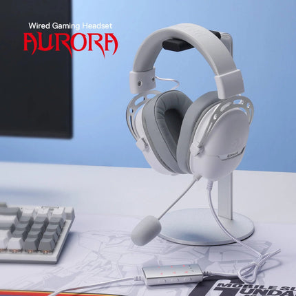 Redragon H376 AURORA 7.1 USB Gaming Headset – White