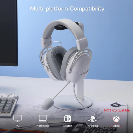 Redragon H376 AURORA 7.1 USB Gaming Headset – White