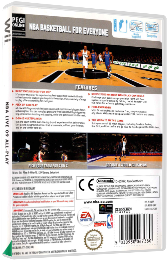 NBA Live 09 All-Play | Nintendo Wii