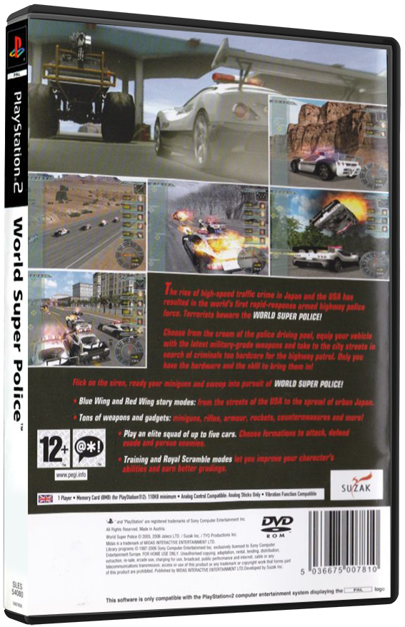 World Super Police (Printed Cover) | PS2