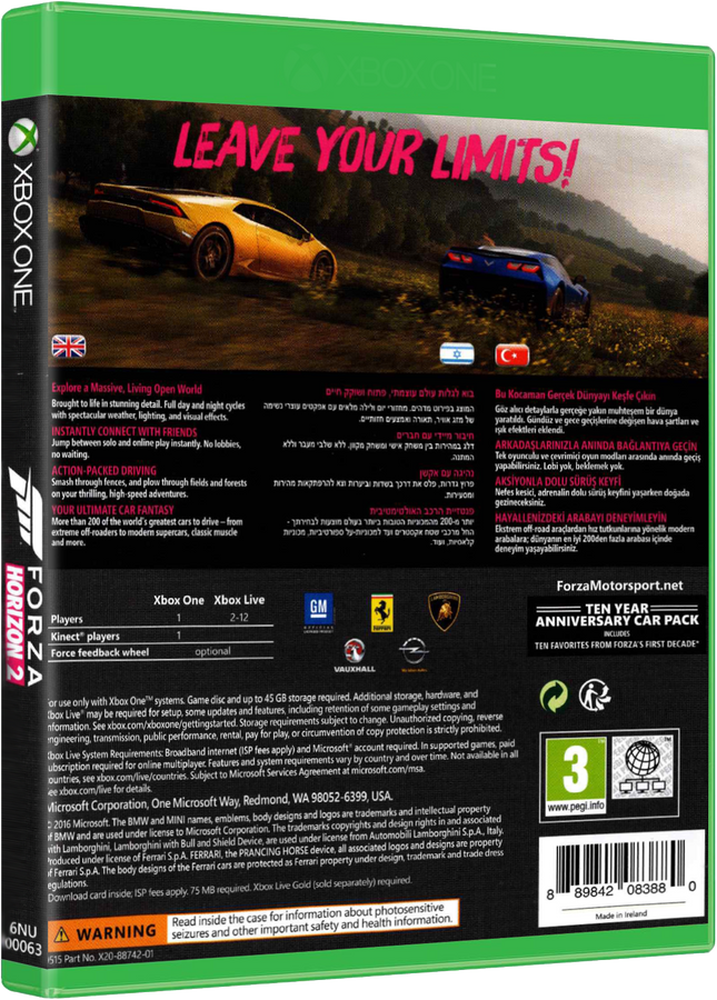 Forza Horizon 2 (10 Year Anniversary Edition) | Xbox One
