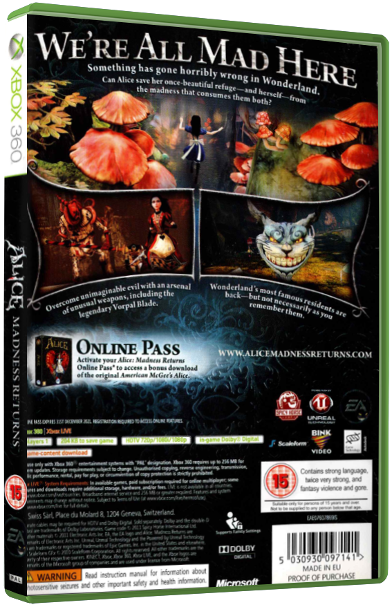 Alice: Madness Returns | Xbox 360