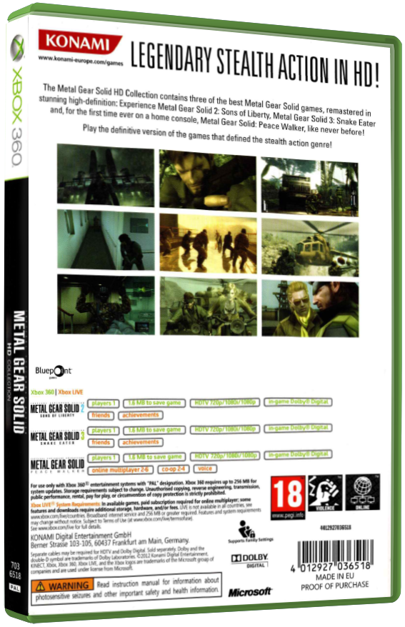 Metal Gear Solid: HD Collection | Xbox 360