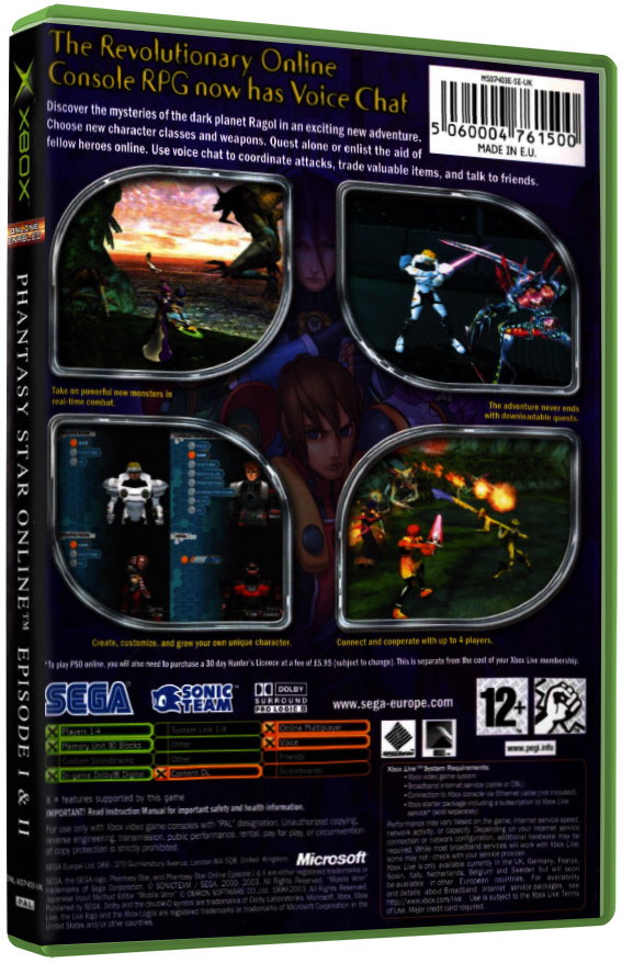 Phantasy Star Online: Episode I & II | Xbox Original