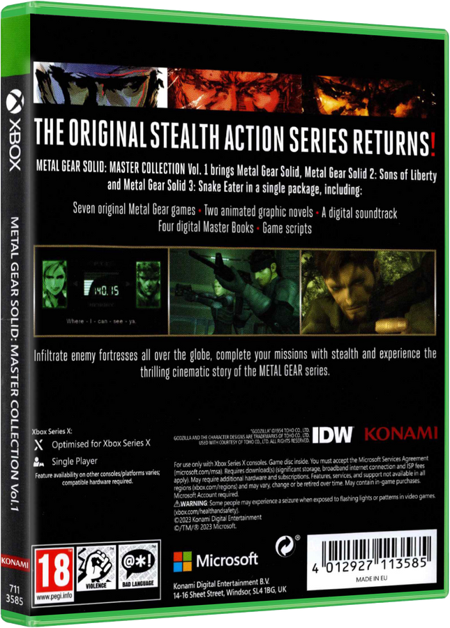 Metal Gear Solid Master Collection Vol 1 | Xbox Series X