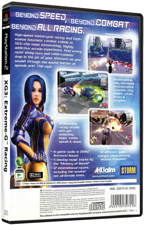 XGIII: Extreme G Racing (Printed Cover) | PS2
