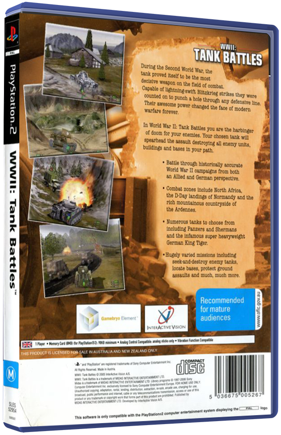 WWII: Tank Battles | PS2