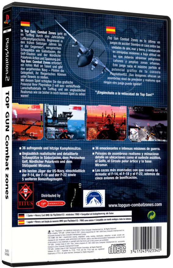 Top Gun: Combat Zones (Printed Cover) | PS2